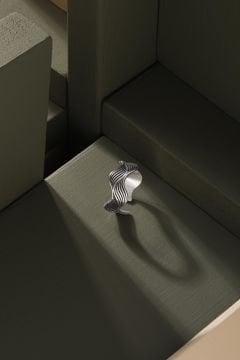 Dalgalı Model Ayarlanabilir Gümüş Yüzük