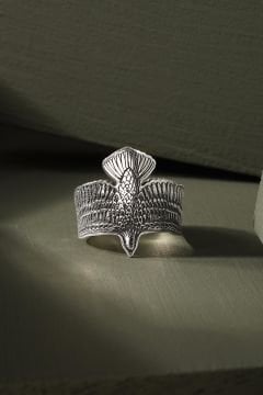 Kartal Model Ayarlanabilir Gümüş Yüzük