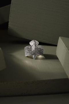 Kartal Model Ayarlanabilir Gümüş Yüzük