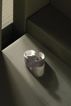 Kartal Model Ayarlanabilir Gümüş Yüzük