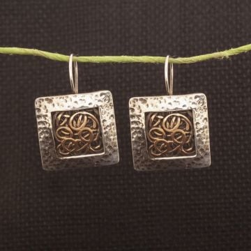 Özel Tasarım El İşi Gümüş Küpe