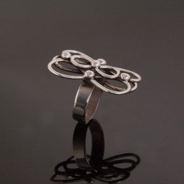 Taşsız El İşi Gümüş Yüzük