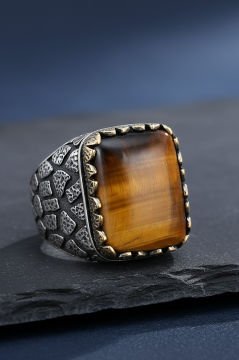 Kaplangözü Taşlı Gümüş Yüzük