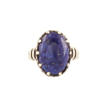 Çift Kol Model Lapis Lazuli Taşlı El İşi Yüzük