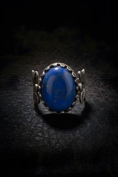 Sarmaşık Model Lapis Lazuli Taşlı El İşi Yüzük