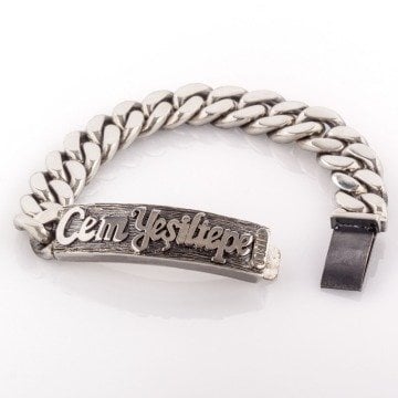 Kişiye Özel İsim Kabartma El İşi İsimli Bileklik