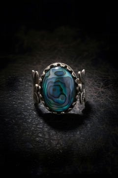 Sarmaşık Model Okyanus Sedefi Taşlı El İşi Yüzük