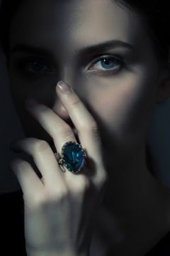 Sarmaşık Model Okyanus Sedefi Taşlı El İşi Yüzük