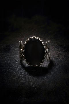 Sarmaşık Model Oniks Taşlı El İşi Gümüş Yüzük