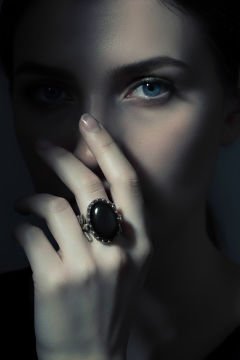 Sarmaşık Model Oniks Taşlı El İşi Gümüş Yüzük