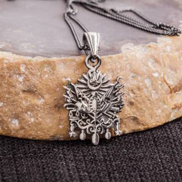 Osmanlı Devlet Arması Gümüş Kolye