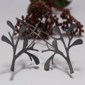 Ağaç Gümüş Küpe