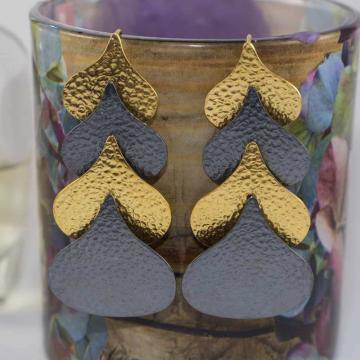 Büyük Damla Gümüş Küpe