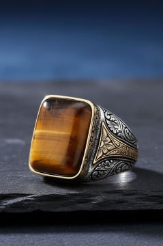 Kaplangözü Taşlı Gümüş Yüzük