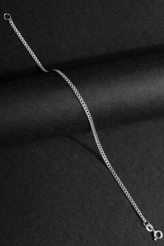 Gurmet Model Gümüş 2,10 mm Genişlik Bileklik