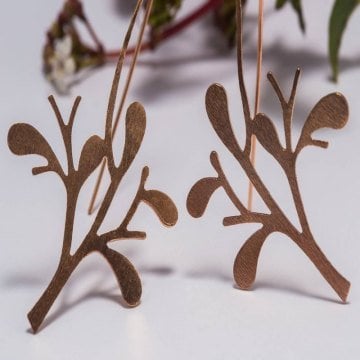 Ağaç Gümüş Küpe