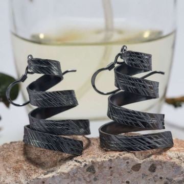 Sarmal Model Gümüş Küpe