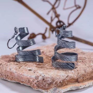 Sarmal Model Gümüş Küpe