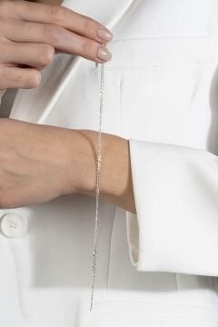 Figaro Model Gümüş 2,20 mm Genişlik Bileklik