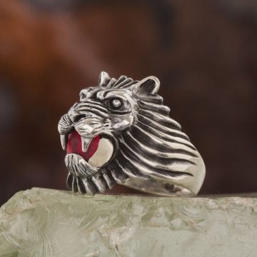 Aslan Model Gümüş Yüzük