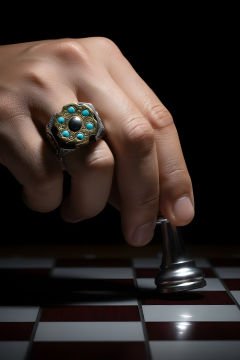 Stres Çarkı Rulet Model Turkuaz Zirkon Taşlı Erkek Yüzük