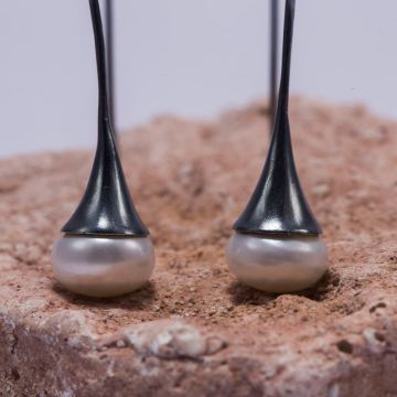 İncili Gümüş Küpe