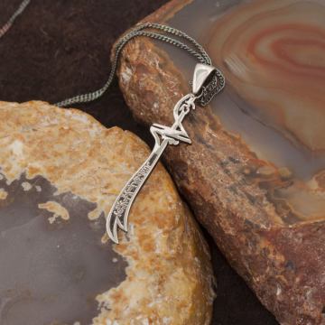 Zülfikar Kılıcı Model Gümüş Kolye