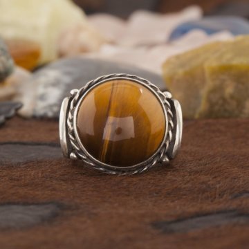 Kaplangözü Taşlı El İşi Gümüş Yüzük