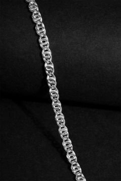 Kaplangözü Model Gümüş 3,35 mm Genişlik Bileklik 21 Cm - Gümüş Rengi