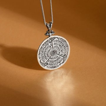 İhlas, Felâk, Nas Süresi Kazıma Gümüş Kolye Gümüş Rengi
