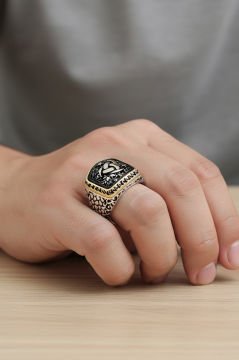 Benekli Model Teşkilat-ı Mahsusa Taşsız Yüzük