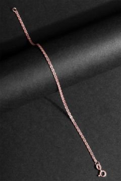 Kaplangözü Model Gümüş 2,00 mm Genişlik Bileklik 16 Cm - Rose Rengi