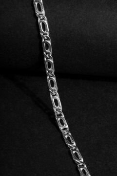 Kuşgözü Model Gümüş 3,30 mm Genişlik Bileklik 16 Cm - Gümüş Rengi