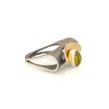 Zebercet Taşlı El İşi Özel Tasarım Gümüş Yüzük