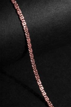 Kaplangözü Model Gümüş 2,00 mm Genişlik Bileklik 19 Cm - Rose Rengi