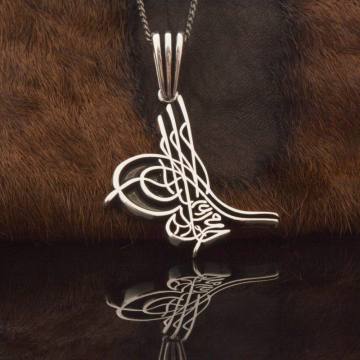 Tuğra Model Gümüş Kolye