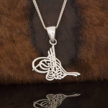 Tuğra Model Gümüş Kolye