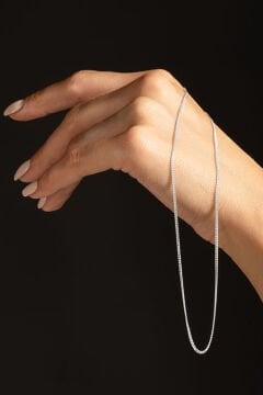 Gurmet Model Gümüş Zincir 1,45 mm Genişlik