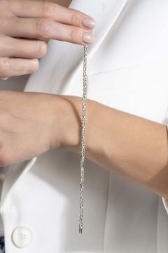 Yuvarlak Kral  Model Gümüş 2,80 mm Genişlik Bileklik