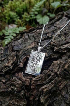 Bahar Filizi Model Gümüş Kadın Kolye