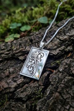 Bahar Filizi Model Gümüş Kadın Kolye