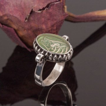 İsim İşlemeli Gümüş Yüzük