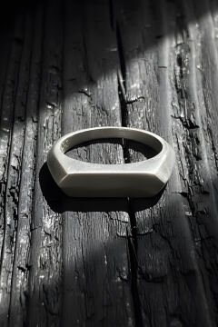 Yatay Altıgen Minimal Gümüş Erkek Şövalye Yüzüğü