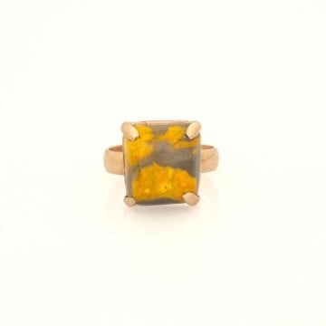 Yaban Arısı Jasper Taşlı El İşçiliği Gümüş Yüzük