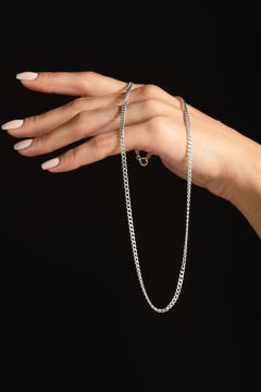 Gurmet Model Gümüş Zincir 2,80 mm Genişlik