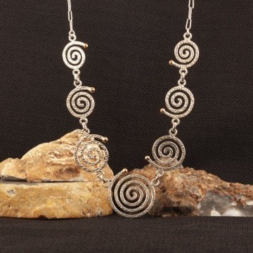 Özel Tasarım El İşi Gümüş Kolye