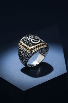 Sarmaşık Desenli Hiç Model Taşsız Gümüş Yüzük