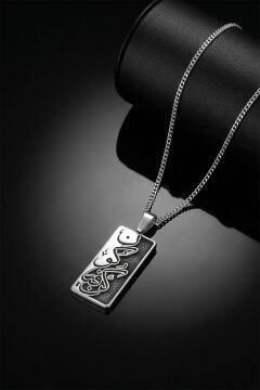 Kun Fe Yekun ( Ol Der ve Olur ) Yazılı Gümüş Kolye