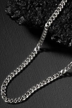 Gurmet Model Gümüş Zincir 5,40 mm Genişlik 65 Cm - Gümüş Rengi