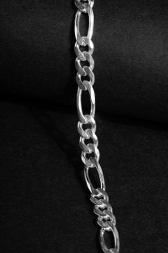 Figaro Model Gümüş 5,40 mm Genişlik Bileklik